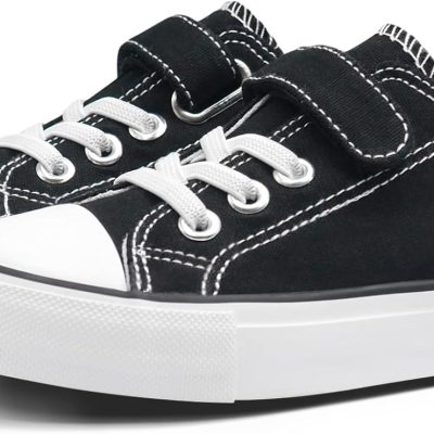 Boys and Girls Canvas Kid Shoes Adjustable Design Fashion Casual Sneakers