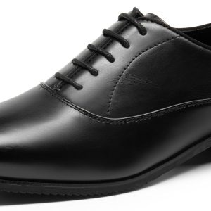 men Dress Shoes Bussiness Formal Oxfords  Lace Up Soft Plain-Toe