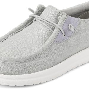 Boys Casual Slip On Shoes,Grey Canvas,Big Kid,2