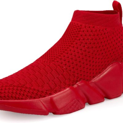 Boys Girls Breathable Sneakers Mesh Lightweight Easy Walk Casual Slip-On Athletic Running Walking Shoes