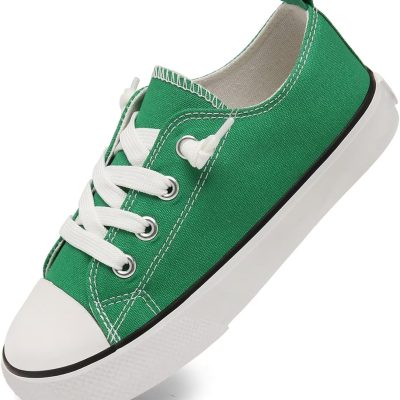 Toddler Little Kid Cushioned Canvas Shoes Slip On Sneakers Soft and Durable