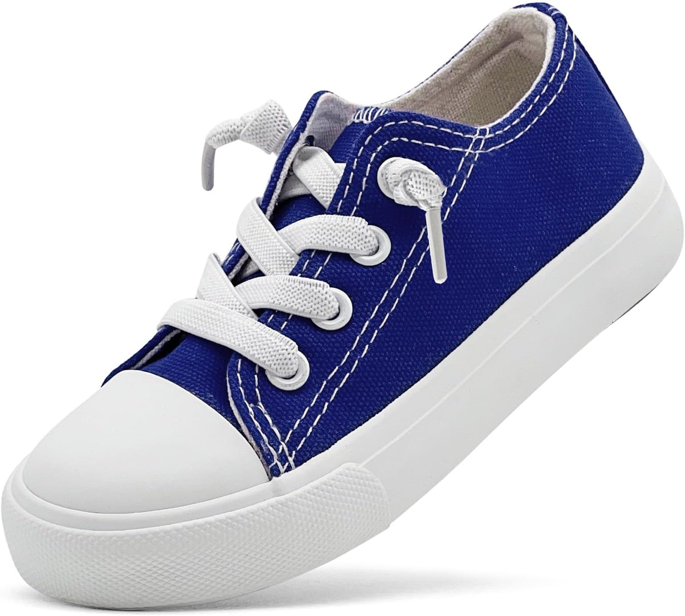 Toddler Kid Canvas Shoes Boys and Girls Lace Up Low Top Sneakers Little Big Kids Slip On Tennis